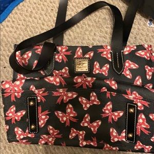 Minnie Mouse bow Dooney and Bourke bag